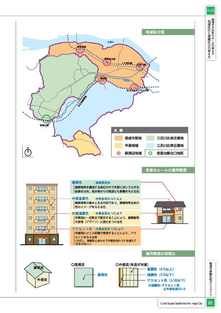 插图：地区划分图及适用范围