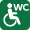 Icon: Wheelchair Accessible Toilet