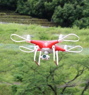 Photo: A flying drone