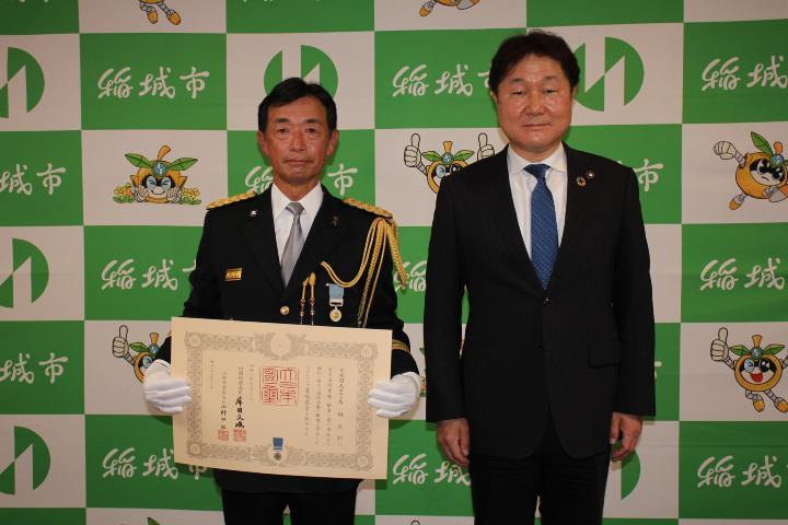 Photo: Leader Yoshinori Baba, Mayor of Inagi City