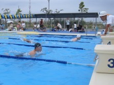 Photo: Scene from the Citizens' Swimming Competition