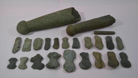 Photo: Stone Axe and Stone Rod