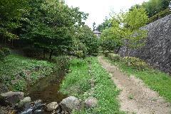 Photo: A view of the walking path along Ueyatogawa River