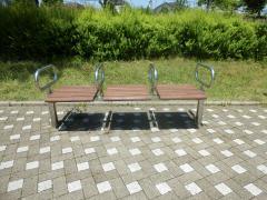 Photo: Egg Square Park Leg-Up Bench