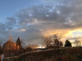 Photo: Honorable Mention "Morning Sky - Wakabadai Elementary School -"