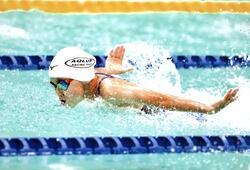 Photo: Mr. Chiba swimming with a butterfly