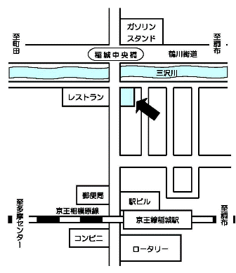 Fig. Map of Inagi Kidney and Internal Medicine Clinic