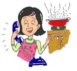 Image Illustration of tempura oil fire