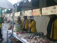 sale of fresh vegetables