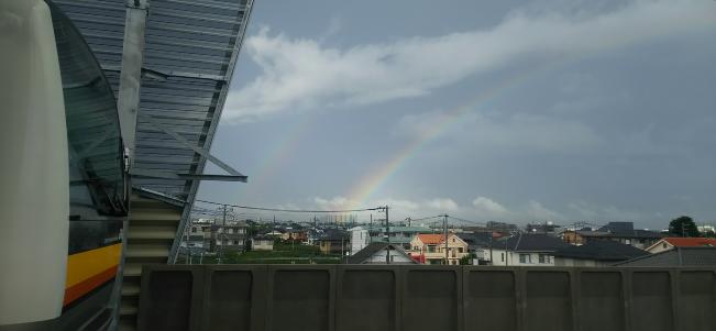 image towards the rainbow