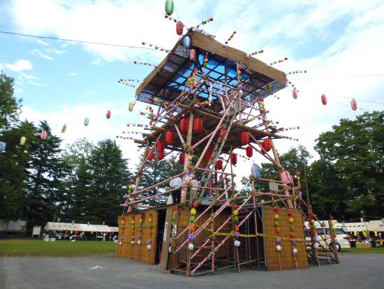 Image Yagura of Bon Odori in Hirao Neighborhood Park