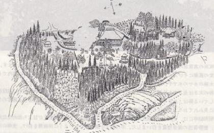 Image: Illustrated map of Koshoji Temple (from the documents of Koshoji Temple)