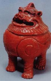 Image Large lion-shaped incense burner