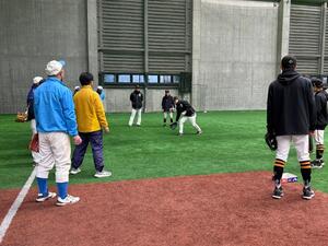 Outfield defense practice