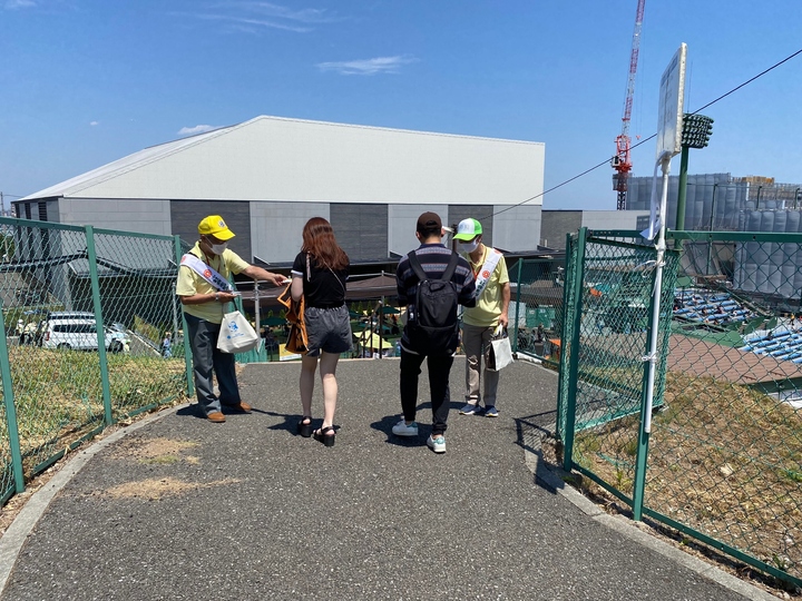 Photo PR activities at the Yomiuri Giants Stadium