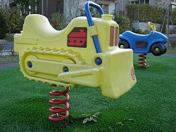 image working car spring playground equipment