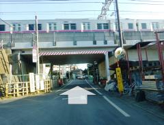 Proceed under the guard of the Keio Sagamihara Line