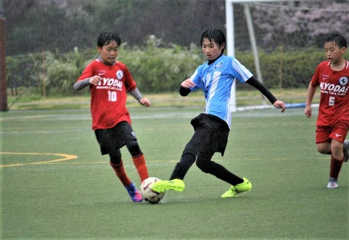 Photo: A soccer exchange match