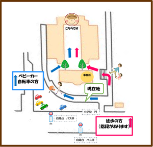 Ilustración: Mapa de guía del Espacio de Juegos Koyodai