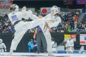 Foto: Momento del partido de Matsuo-san