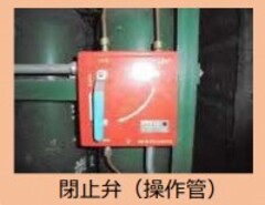 Imagen Ejemplo de instalación de una válvula de cierre en la tubería de operación