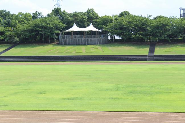 Imagen Inagi Central Park - Estadio de atletismo en pleno verano