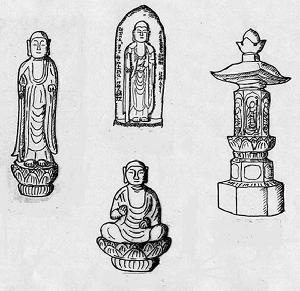 Forma de imagen de la pagoda Jizo Bodhisattva