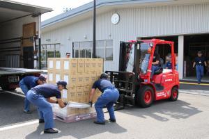 Foto: Transporte de suprimentos de apoio 2