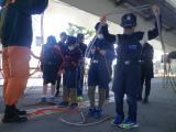 Foto: Treinamento de amarração de cordas