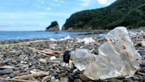 Foto: Lixo plástico na praia