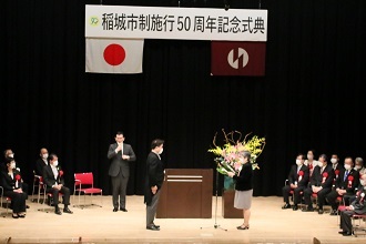 Foto: Discurso do Recebedor do Certificado de Agradecimento