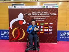 Foto: Jogador Nanano que participou do Open da Espanha