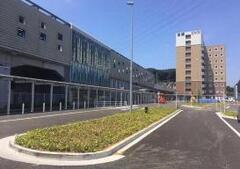 Foto: Situação de manutenção do lado norte da estação