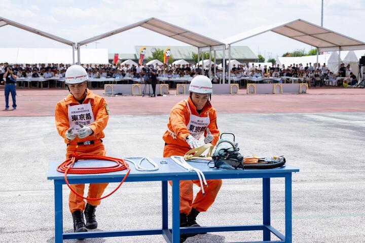 Foto: Cena do Campeonato Nacional de Técnicas de Resgate e Combate a Incêndios 1