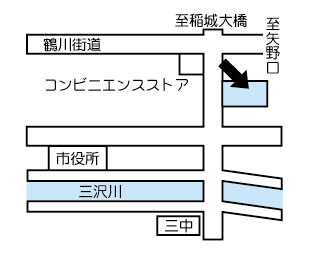 Mapa da Clínica Higashi Naganuma
