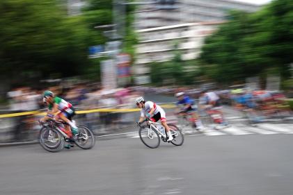 Imagem Evento de teste de corrida de bicicleta de estrada em Tóquio 2020