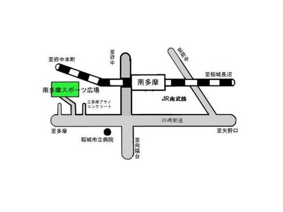 Mapa de informações do Minamitama Sports Plaza