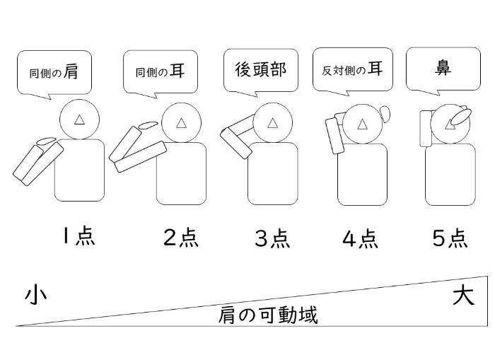 插圖：肩部活動範圍檢查1